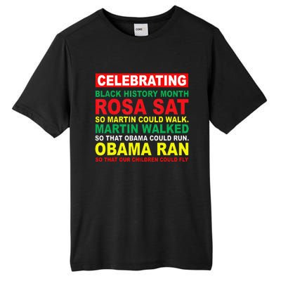 Black History Month Juneteenth Obama Ran Children Could Fly Tall Fusion ChromaSoft Performance T-Shirt