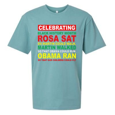 Black History Month Juneteenth Obama Ran Children Could Fly Sueded Cloud Jersey T-Shirt