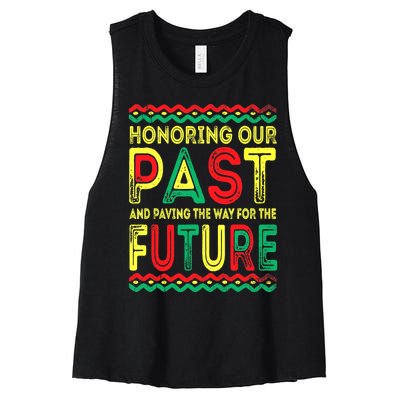 Black History Month Honoring our Past, Pride Women's Racerback Cropped Tank