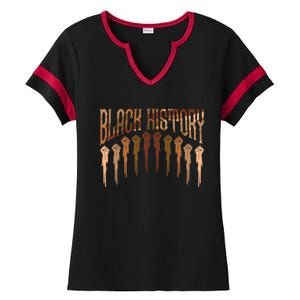 Black History Month Heart Black Juneteenth Melanin Funny Gift Ladies Halftime Notch Neck Tee