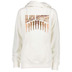 Black History Month Heart Black Juneteenth Melanin Funny Gift Womens Funnel Neck Pullover Hood