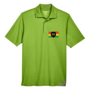 Black History Month Female Afro Men's Origin Performance Pique Polo