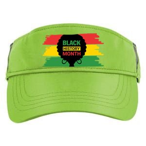 Black History Month Female Afro Adult Drive Performance Visor