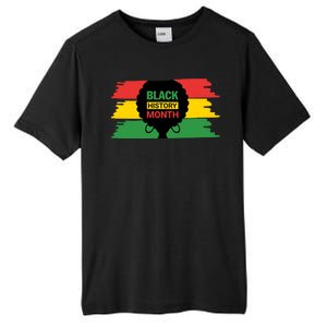 Black History Month Female Afro Tall Fusion ChromaSoft Performance T-Shirt