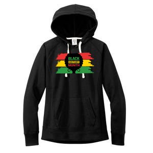 Black History Month Female Afro Women's Fleece Hoodie