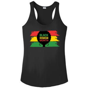 Black History Month Female Afro Ladies PosiCharge Competitor Racerback Tank