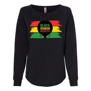 Black History Month Female Afro Womens California Wash Sweatshirt