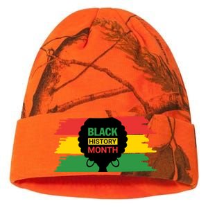 Black History Month Female Afro Kati Licensed 12" Camo Beanie