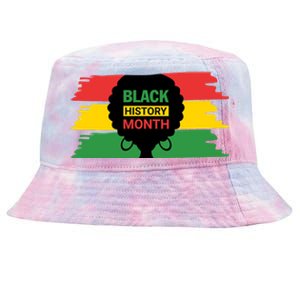 Black History Month Female Afro Tie-Dyed Bucket Hat