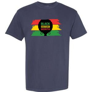 Black History Month Female Afro Garment-Dyed Heavyweight T-Shirt