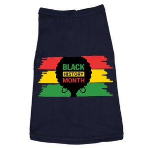 Black History Month Female Afro Doggie Tank