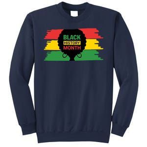 Black History Month Female Afro Sweatshirt