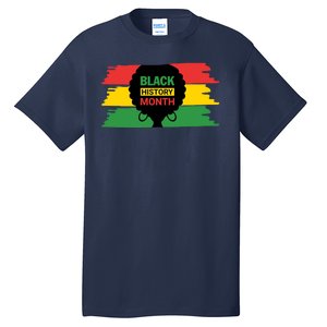 Black History Month Female Afro Tall T-Shirt