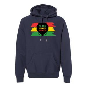 Black History Month Female Afro Premium Hoodie