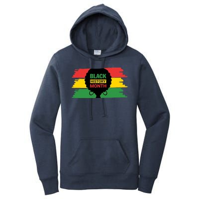 Black History Month Female Afro Women's Pullover Hoodie