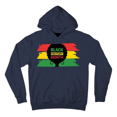 Black History Month Female Afro Tall Hoodie