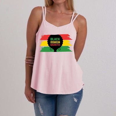 Black History Month Female Afro Women's Strappy Tank