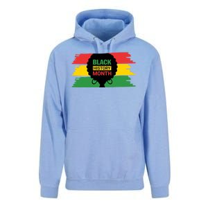 Black History Month Female Afro Unisex Surf Hoodie