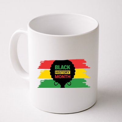 Black History Month Female Afro Coffee Mug