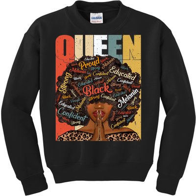 Black History Month Juneteenth For Black Queen Kids Sweatshirt