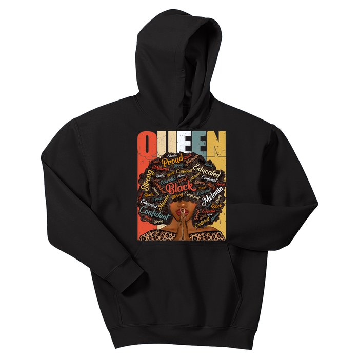 Black History Month Juneteenth For Black Queen Kids Hoodie