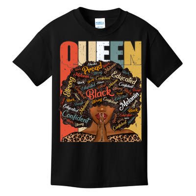 Black History Month Juneteenth For Black Queen Kids T-Shirt