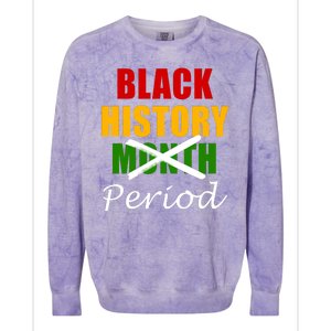 Black History Month Period Colorblast Crewneck Sweatshirt