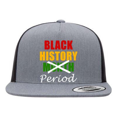 Black History Month Period Flat Bill Trucker Hat