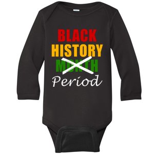 Black History Month Period Baby Long Sleeve Bodysuit