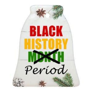 Black History Month Period Ceramic Bell Ornament