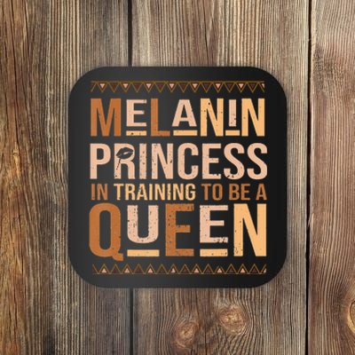 Black History Month Melanin Princess Coaster