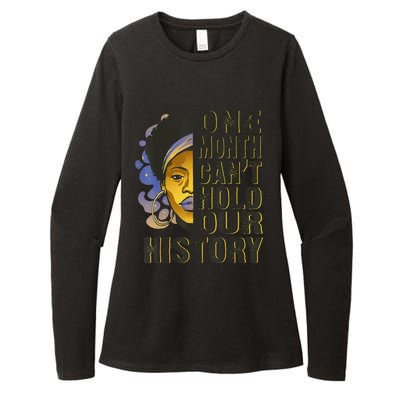 Black History Month One Month Can't Hold Our History Womens CVC Long Sleeve Shirt