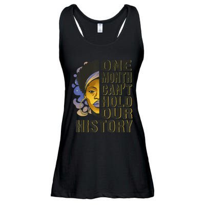 Black History Month One Month Can't Hold Our History Ladies Essential Flowy Tank