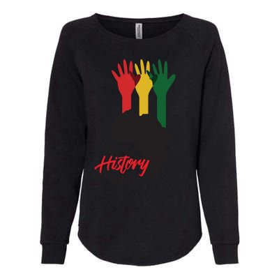 Black History Month Hands Map Womens California Wash Sweatshirt