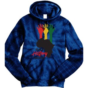 Black History Month Hands Map Tie Dye Hoodie