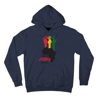 Black History Month Hands Map Tall Hoodie