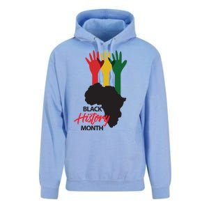 Black History Month Hands Map Unisex Surf Hoodie