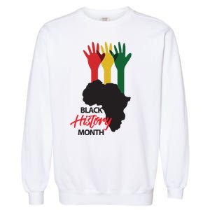 Black History Month Hands Map Garment-Dyed Sweatshirt