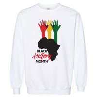 Black History Month Hands Map Garment-Dyed Sweatshirt