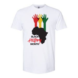 Black History Month Hands Map Softstyle CVC T-Shirt