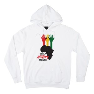 Black History Month Hands Map Hoodie