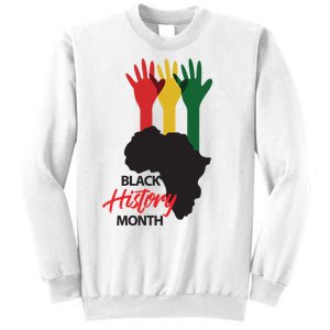 Black History Month Hands Map Sweatshirt