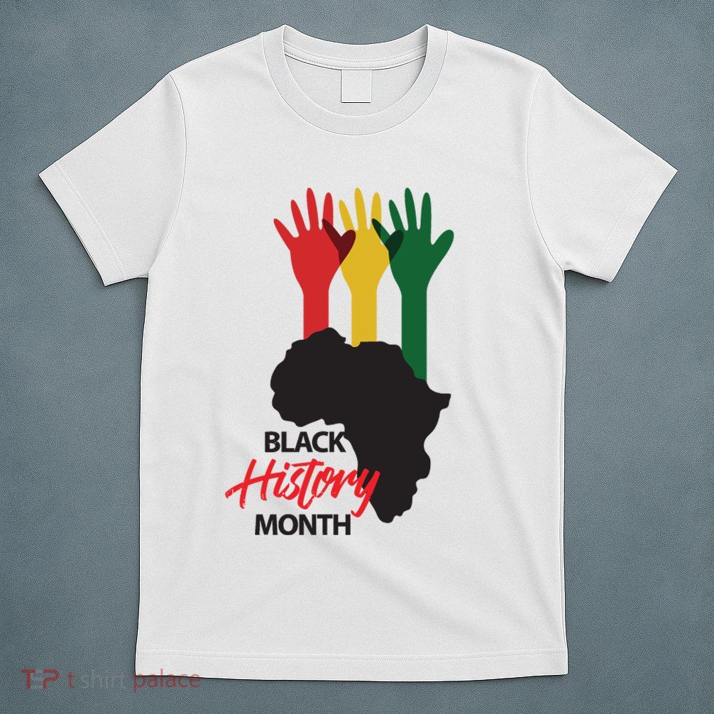 Black History Month Hands Map T-Shirt