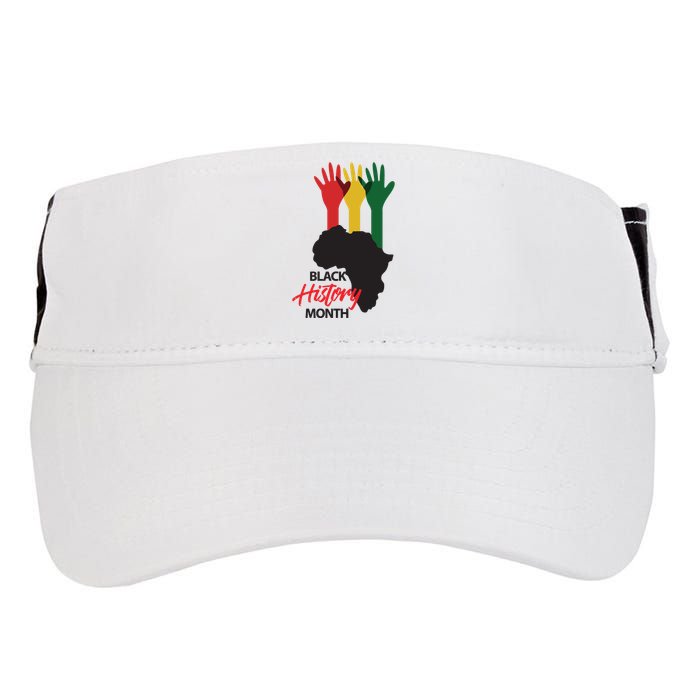 Black History Month Hands Map Adult Drive Performance Visor