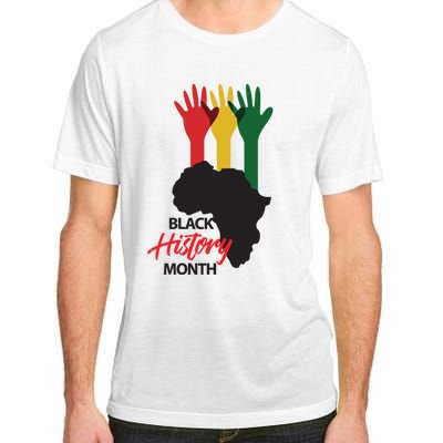 Black History Month Hands Map Adult ChromaSoft Performance T-Shirt