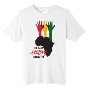 Black History Month Hands Map Tall Fusion ChromaSoft Performance T-Shirt