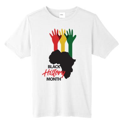 Black History Month Hands Map Tall Fusion ChromaSoft Performance T-Shirt