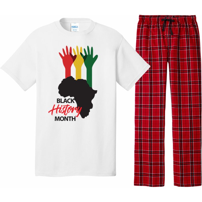 Black History Month Hands Map Pajama Set