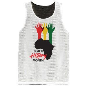 Black History Month Hands Map Mesh Reversible Basketball Jersey Tank