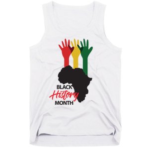 Black History Month Hands Map Tank Top